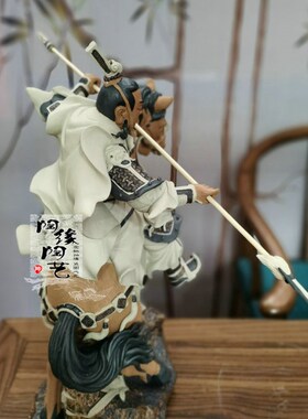 陶瓷工艺品  石湾公仔  三英战吕布 吕布 三国