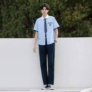 班服夏季学院风情侣装初中高中学生校服女生裙子毕业照合唱演出服