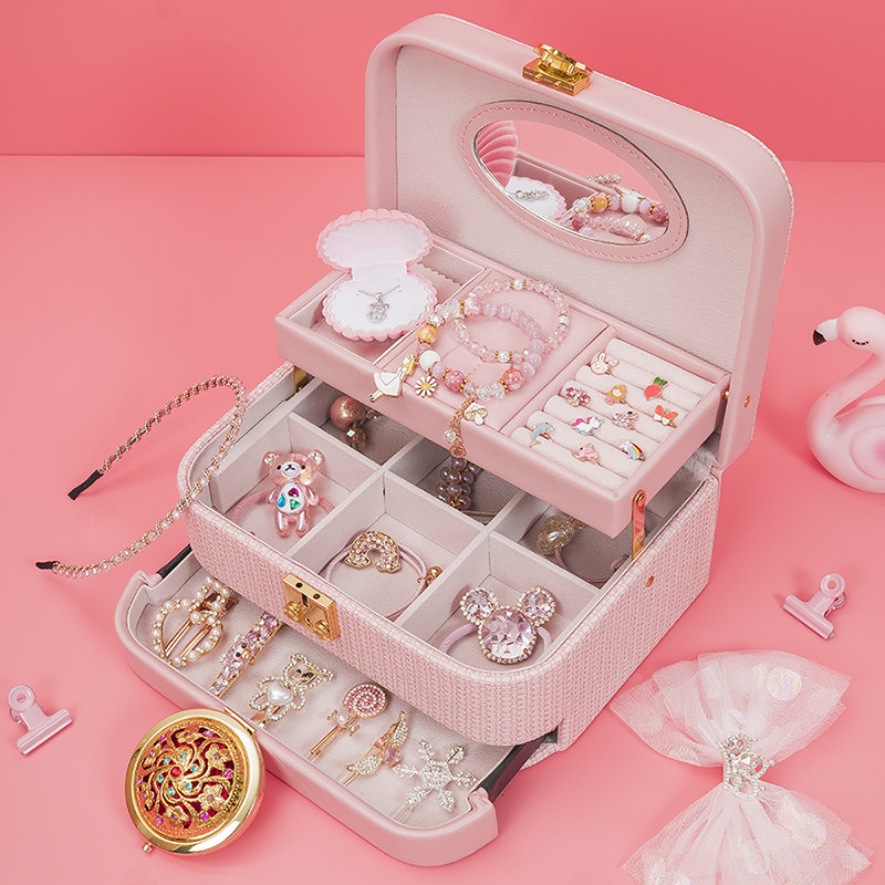 儿童发饰礼盒套装女孩生日礼物网红高档首饰盒实用饰品节日礼品