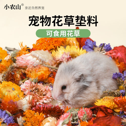 小仓鼠花草垫料芦丁鸡除臭造景用品金丝熊花枝刺猬窝木屑笼子装饰