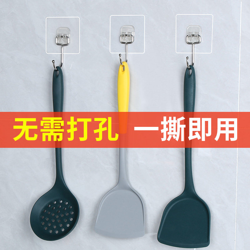 粘钩强力无痕挂钩厨房承重吸盘架粘胶壁挂墙壁浴室免打孔挂贴钩子
