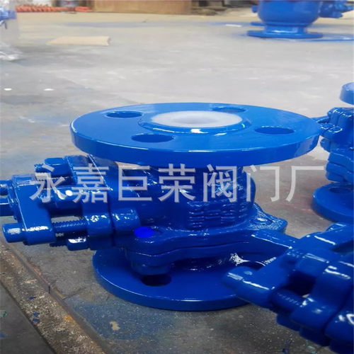 常压衬氟球阀   Q41F46-10P  DN250  不锈钢 法兰衬氟球阀