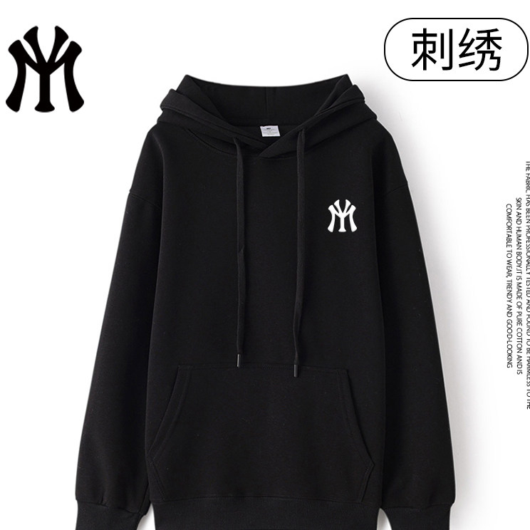 myvm官方秋冬时尚百搭休闲潮流连帽开衫圆领卫衣男女情侣W7图片