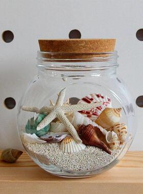 装沙瓶装沙子的玻璃瓶沙漠装沙瓶流沙瓶空瓶海螺漂流瓶治愈系摆件