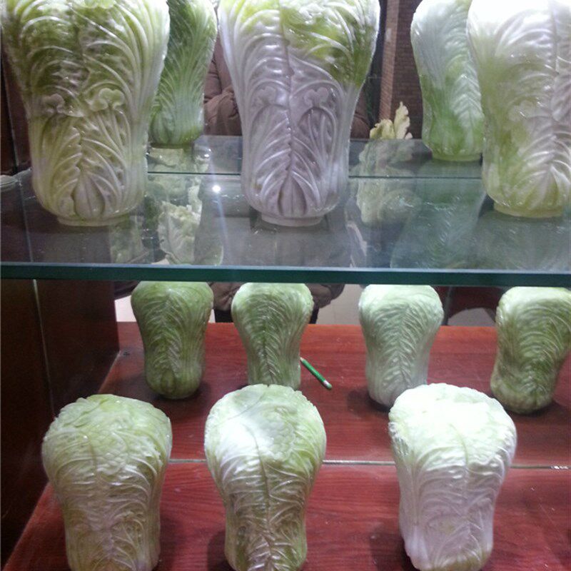 天然玉石旺运玉岫玉白菜招财摆件家居客厅桌面酒柜岫岩玉开业礼品