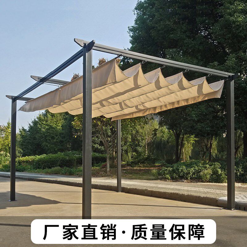 户外遮阳篷家用汽车棚阳台凉亭庭院花园防晒蓬楼顶帐篷葡萄爬藤架