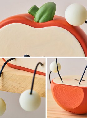 可爱一家四口吊脚娃娃小摆件客厅电视柜书柜墙上置物架家居装饰品