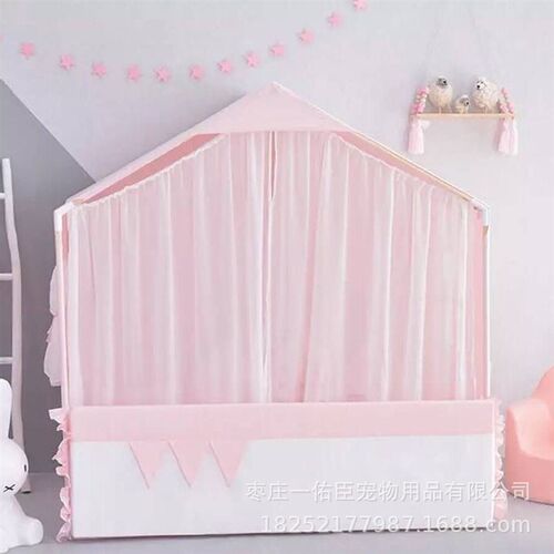 帐篷窝猫窝公主牀房子蚊帐小房子通用公主风格宠物狗