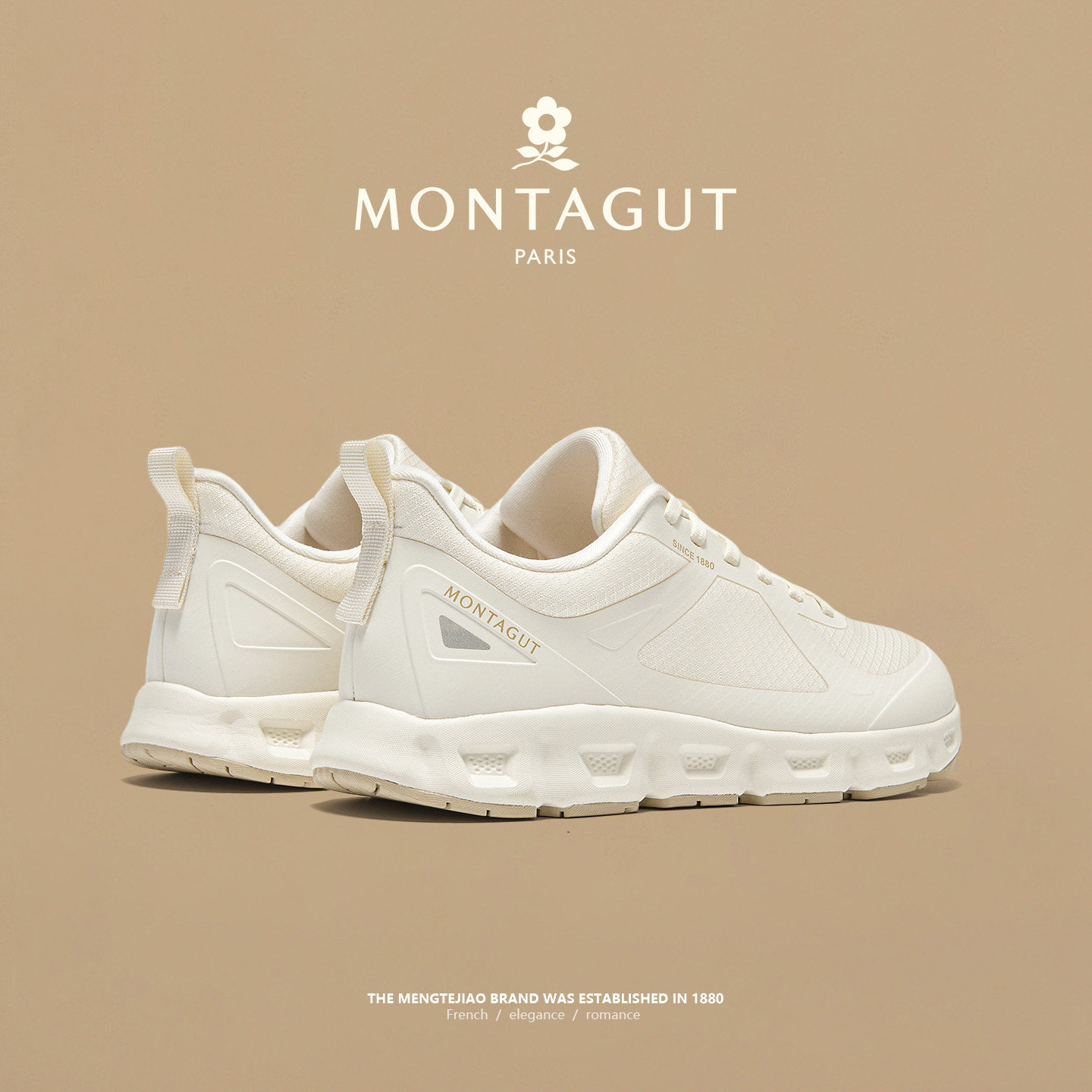 梦特娇男士高端户外网面鞋轻奢软底防滑休闲鞋商务通勤百搭运动鞋