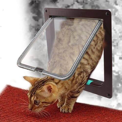 宠物自由出入门猫门洞宠物猫咪小狗狗进出的安装玻璃门窗木门铁门