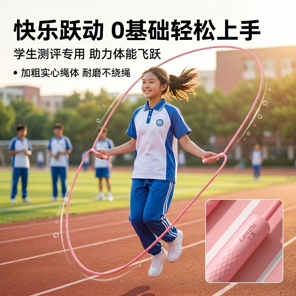 蓝致中考专用竞速不打结跳绳