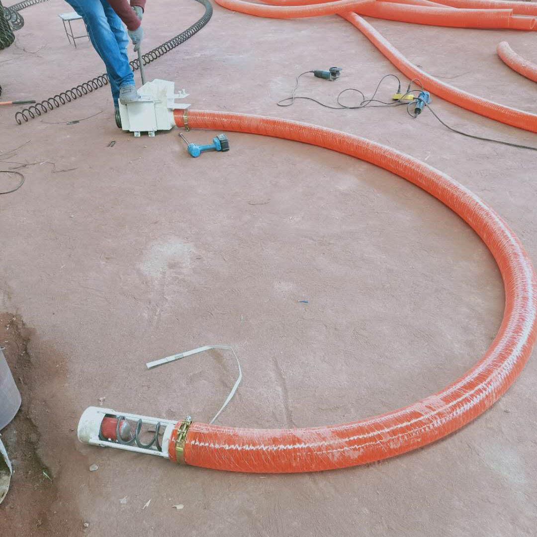 工业版软管螺旋输送机 上料机提升机吸沙机 打包装车 吸粮机