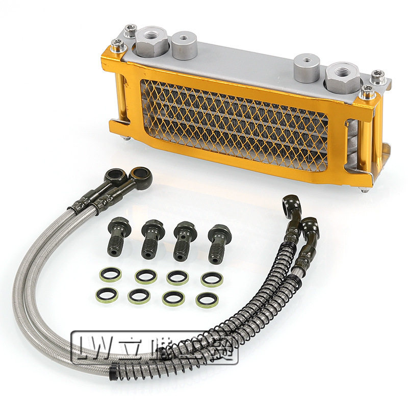 越野摩托车monkey bike油冷器猴子车弯梁车机50-140cc铝制散热器