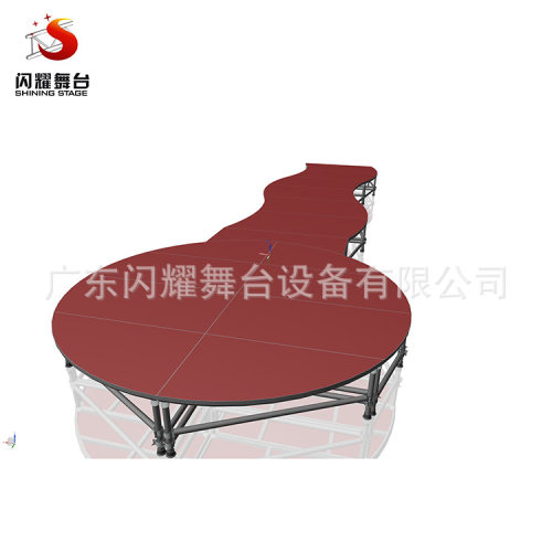 厂家直销拼装舞台T台可定制造型铝合金舞台桁架