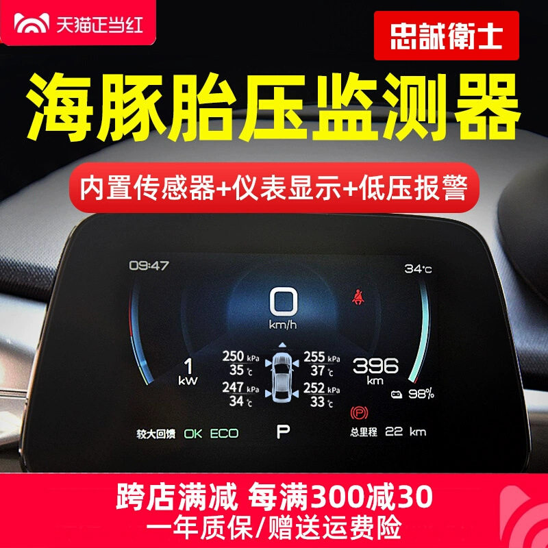 忠诚卫士适用于比亚迪海豚原车屏内置胎压监测专用图片