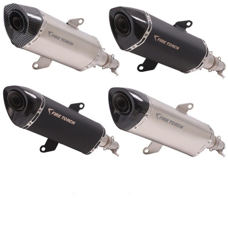 FIRETORCH适用摩托踏板车NSS350中段佛沙FORZA300改装排气管17-23