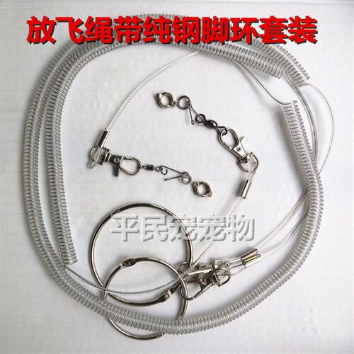 鹦鹉放飞绳玄凤飞行绳小太灰遛鸟脚链脚环鹦鹉用品用具鸟玩具站架