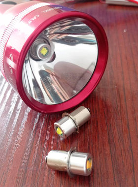 P13.5S接口LED手电筒灯泡e10螺口3W灯珠3V5v6v12v24V通用BA9S白黄