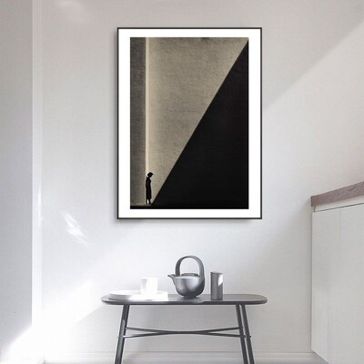 复古怀旧建筑摄影组合照片墙挂画摄影师何藩黑白人物街拍装饰画