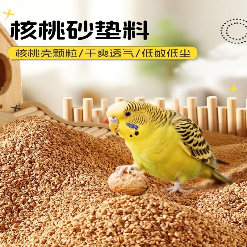 鹦鹉垫料核桃砂粪便鸟屎砂幼鸟牡丹虎皮繁殖箱幼鸟料