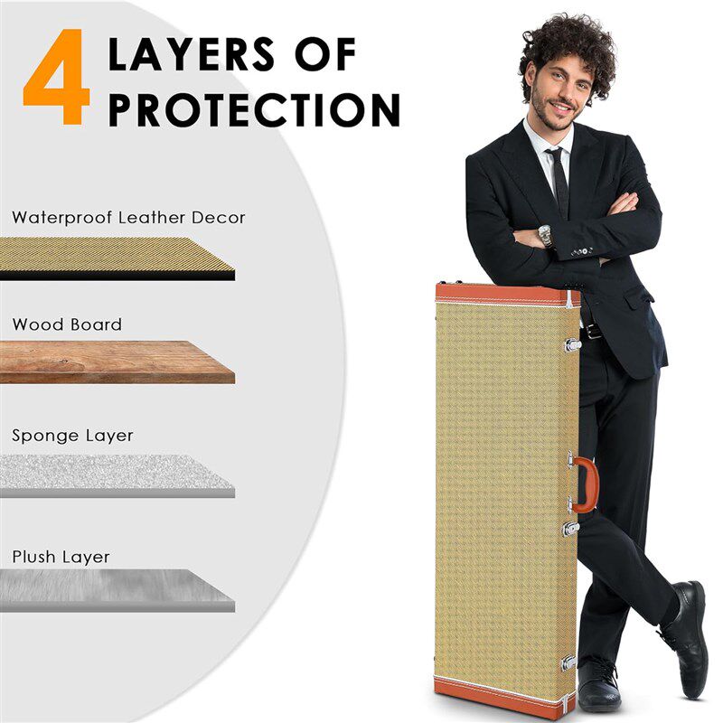 籁琶电吉他琴盒 专业级TL/ST/170/火焰通用型防水防震吉它皮箱包