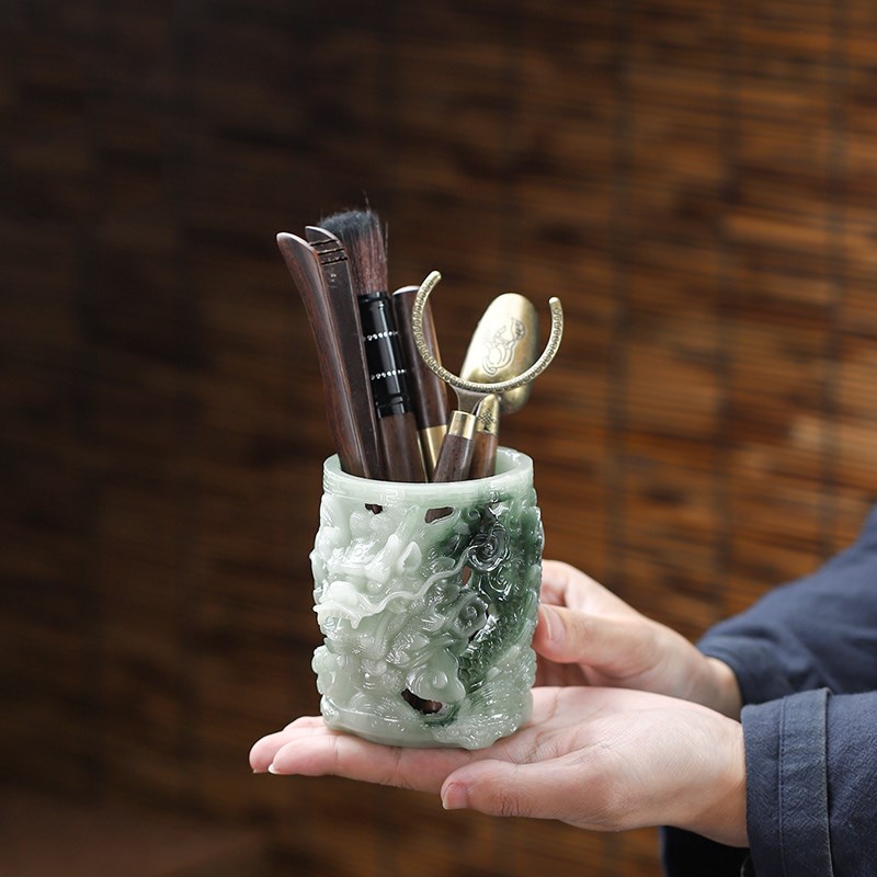 茶道六君子摆件茶筒茶夹镊子功夫茶件家用办公室茶盘茶桌泡茶工具