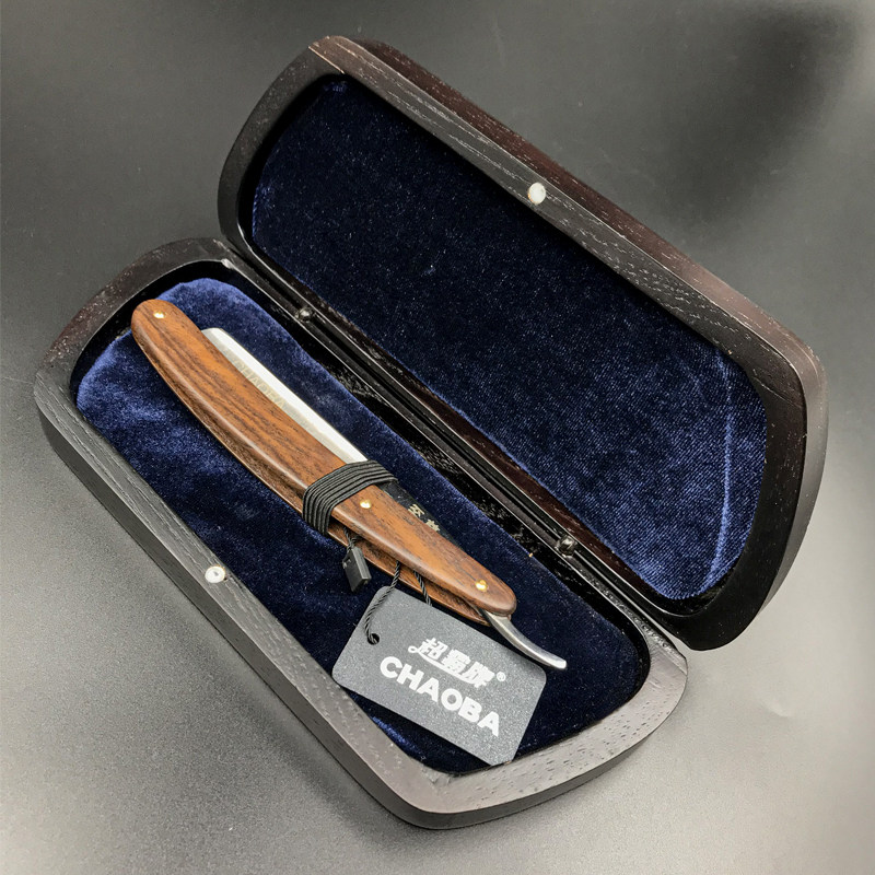 剃须刀发廊刮鬓角老式剃刀不锈钢刀架削发刀头发打薄修剪器理发店