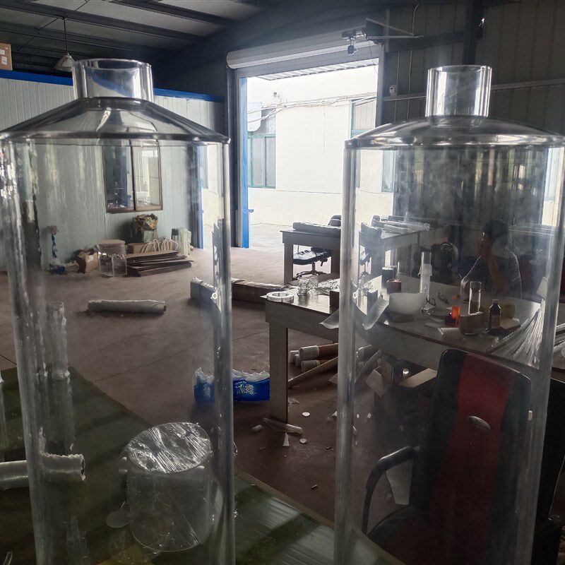 高透明有机玻璃亚克力螺纹管加工圆柱形异型管棒空心圆形管DIY罩