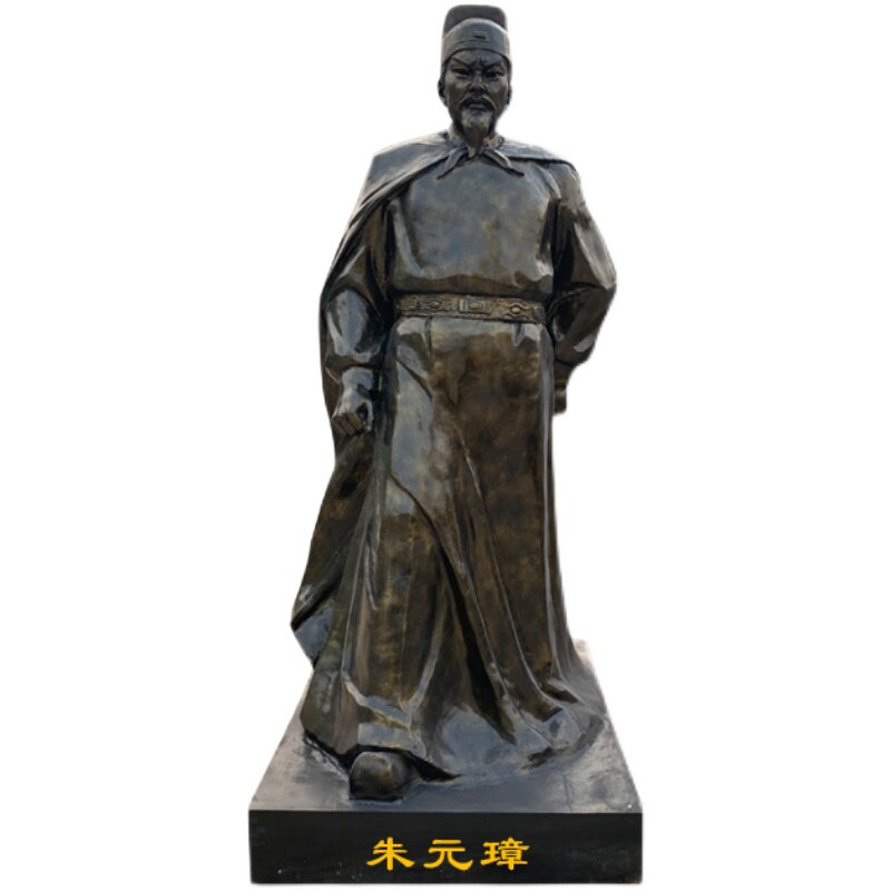 定制朱熹雕塑玻璃钢仿铜黄庭坚韩非子雕像海瑞朱元璋人物大型摆件