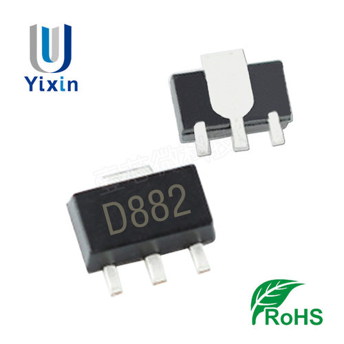 厂家直营 D882 SOT-89 3A 2SD882 30V N 放大三极管 功率晶体管