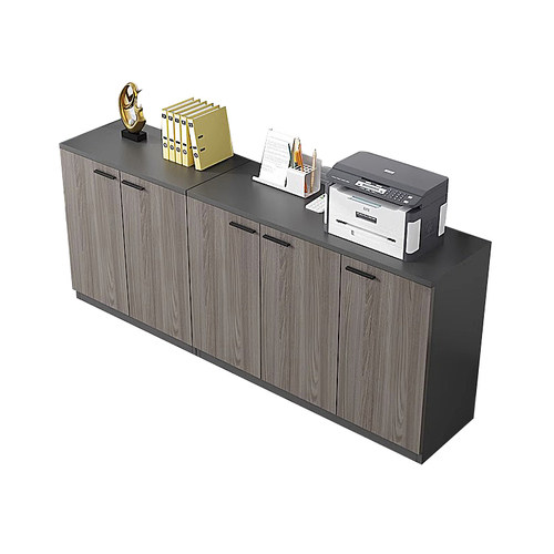 文件柜资料柜办公室矮柜收纳柜落地档案柜木质收纳置物柜茶水柜子