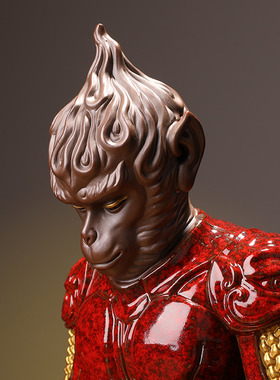 辉道孙悟空摆件中式创意客厅家居办公装饰品斗战胜佛齐天大圣大号