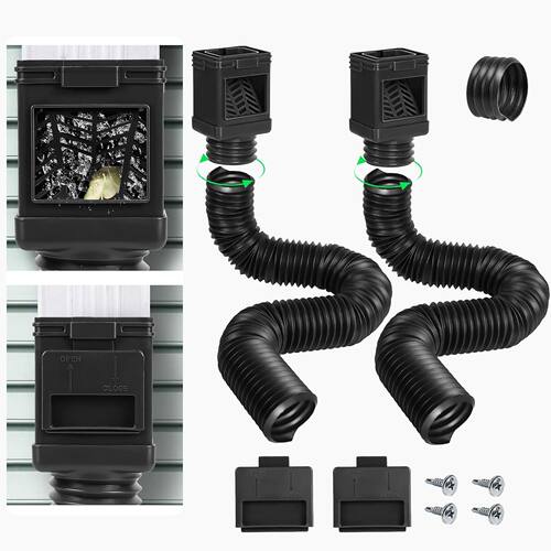 第三代带过滤落水管延长器 伸缩式雨水沟排水管Downspout Extende