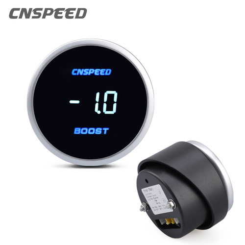 52mm数显蓝光涡轮增压表12V/24V