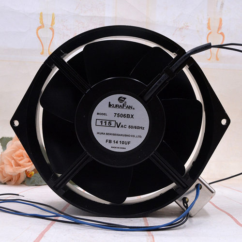 包邮lKURAFAN 7506BX 115V 17050停转检知眼睛型全金属耐高温风扇