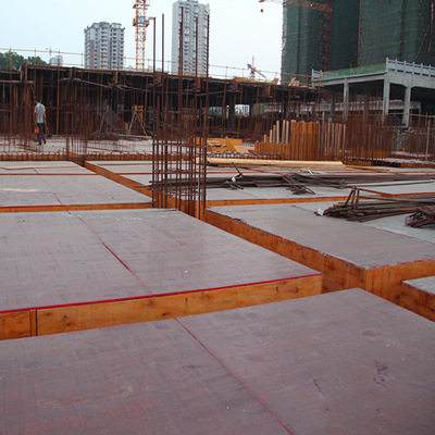 房建工地竹胶板竹模板空洞少