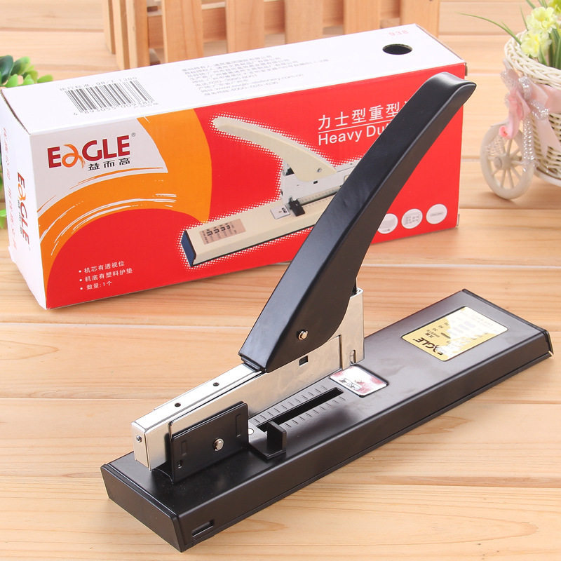 益而高文具重型订书机938装订机力士型加厚办公订书器财务用品