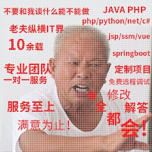 计算机程序设计java网站代编php程序vue框架app小程序python代做