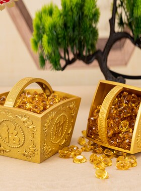 混元金斗招财进宝升铜米斗满斗日进斗金摆件结婚用纯铜聚宝盆客厅