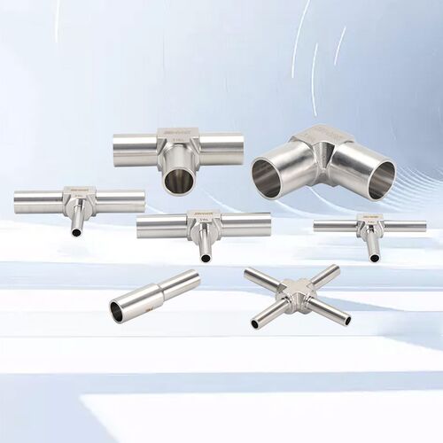 316L不锈钢EP/BA级别自动焊接1/8-1/4-1/2-寸弯头三通四通大小头