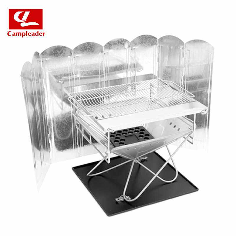 新款韩国热卖挡风板篝火挡风片烧烤挡风板炉具折叠挡风板现货