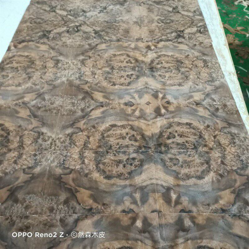三香果白杨黑胡桃麦当娜树榴木皮带牛皮纸拼花木皮饰面板木皮贴皮