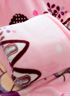 儿童毛毯冬季婴儿毯子春秋冬天盖毯新生的宝宝小孩被子幼儿园专用