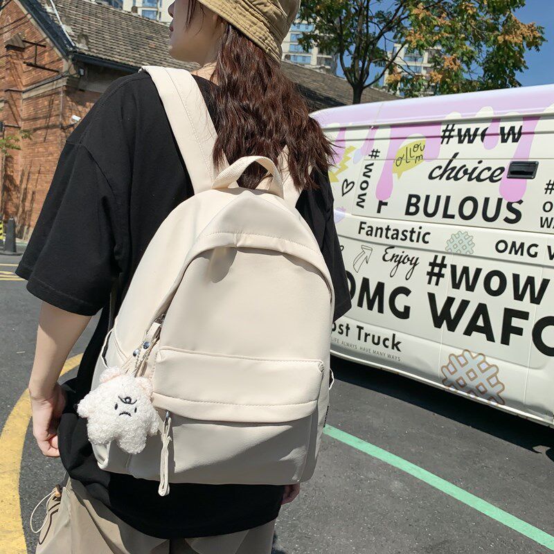 5.25花曦家新品  女书包2024大容量韩版森系背包高中大学生双肩包