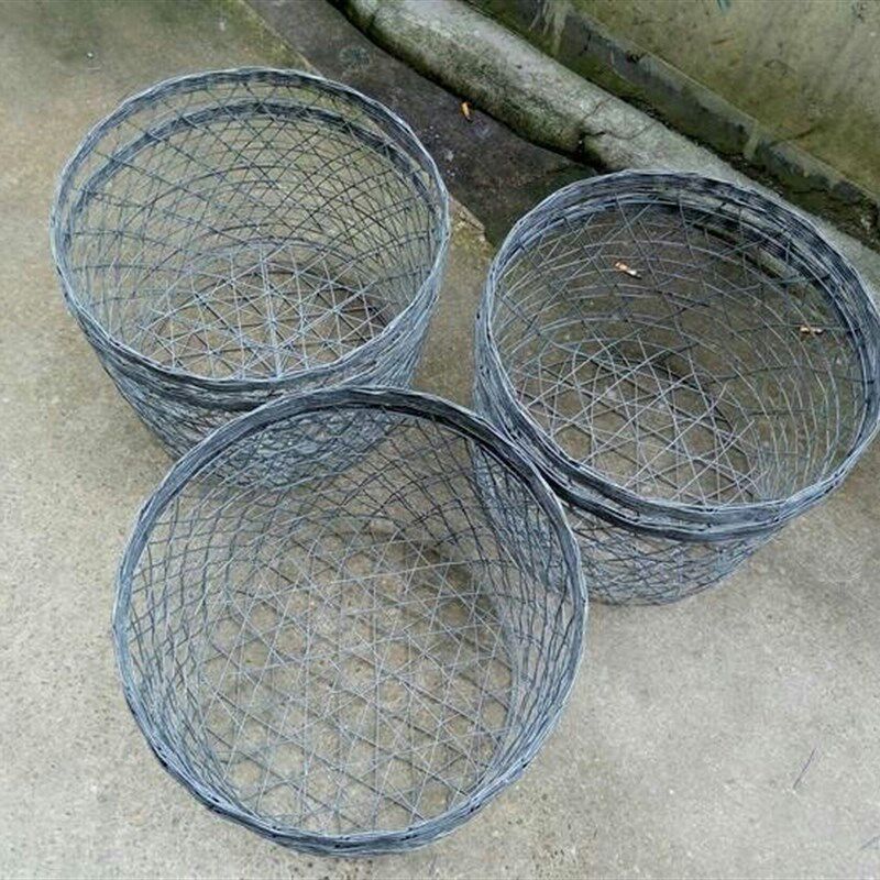 铁筐铁篮子篓子圆形铁丝钢丝线筐子箩筐不锈钢蔬菜水果收纳周转箱