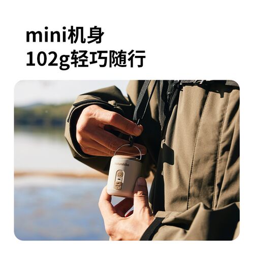挪客迷你便携多功能电动充气泵户外露营气垫床充气充抽照明三合一