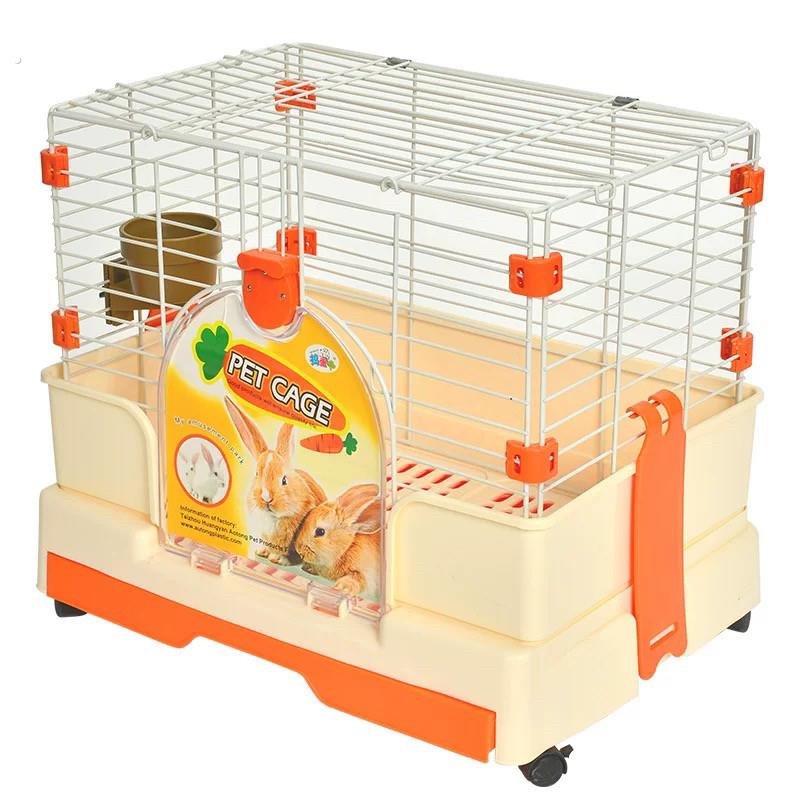 防喷尿兔笼子加粗兔子笼抽屉式宠物室内家用荷兰猪天竺鼠龙猫用品