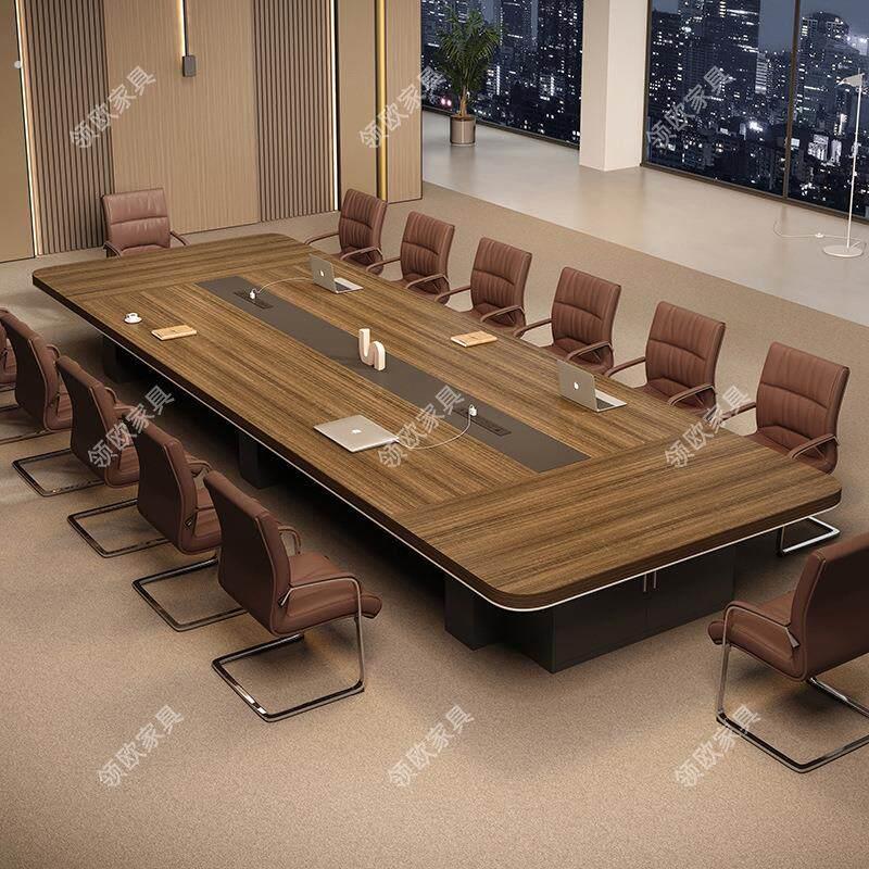 办公家具会议室会议桌长桌简约现代大型接待桌洽谈培训条桌板式桌