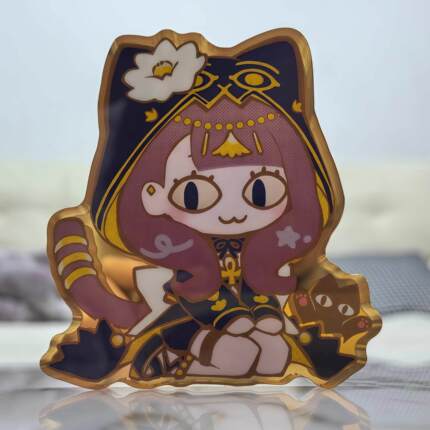 明日方舟佩佩压克力砖追踪眼创意摆件立牌佩佩喵可爱立牌谷子摆件