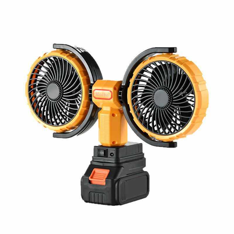 便携式户外露营风扇双头两用可旋转充电式大风力超长续航锂电风扇